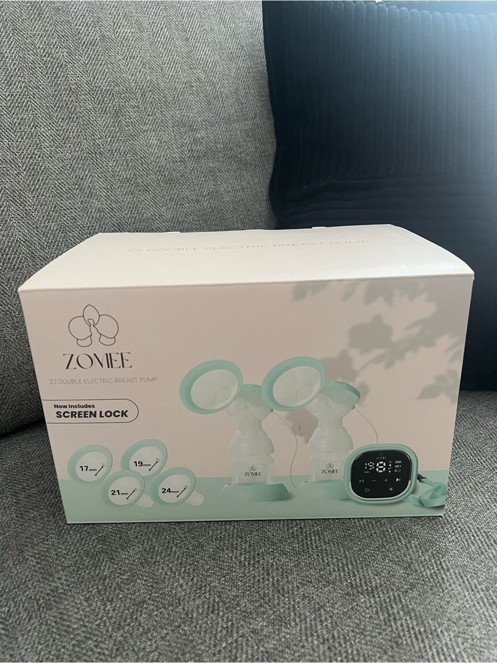 ZOMEe Double Electric Breast Pump - Mint/White